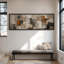 Impression sur toile encadrée abstraite extra large beige et gris-922431463-922431457