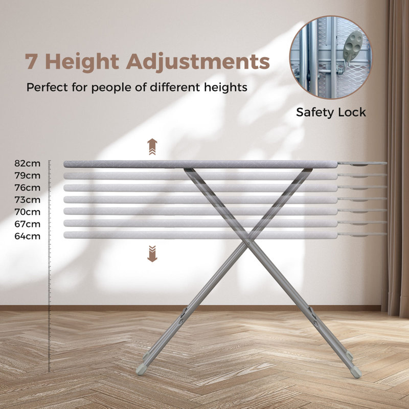 Full Size Ironing Board 34 Cm Carbon Steel Ironing Table