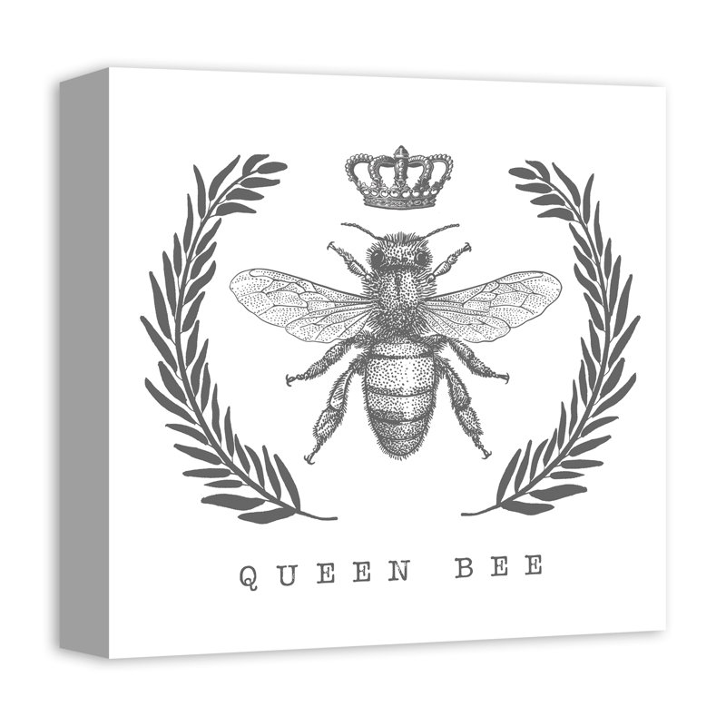Reproduction d’art graphique sur toile tendue, "Queen Bee"