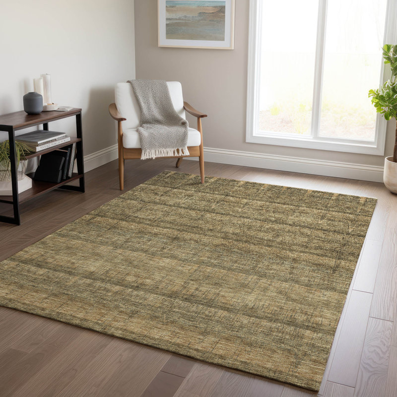 Striped Indoor / Outdoor Rug, Rectangle 3' x 5'