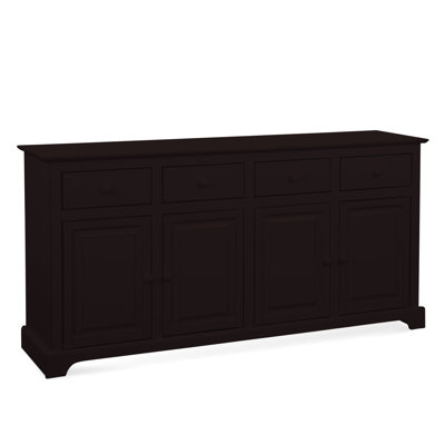 Buffet en bois d'hévéa 4 tiroirs Hues