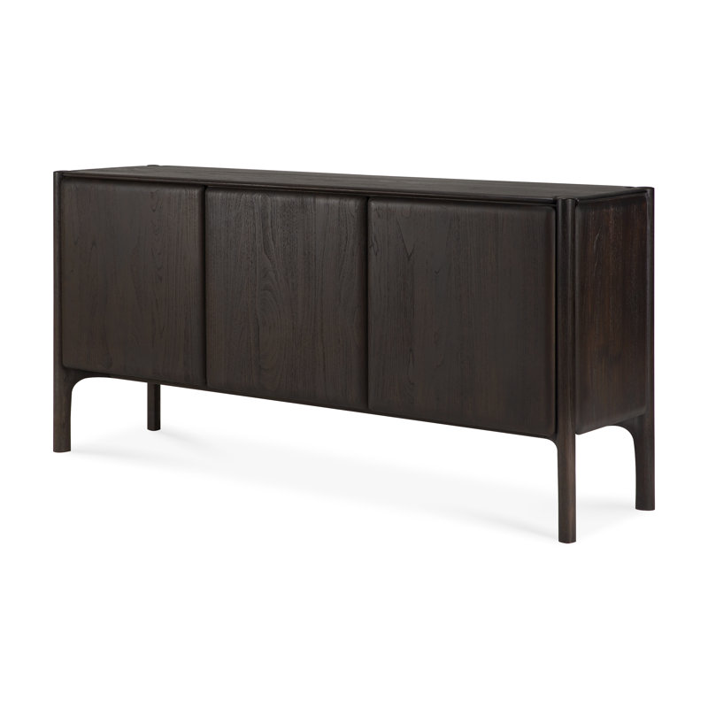 Pi 69'' W Solid Wood Sideboard, Teak Dark Brown