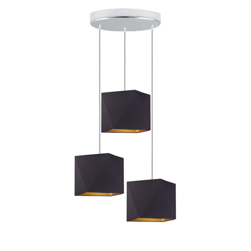 Rittenhouse 3 - Light Cluster Pendant, Black