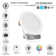 4" Round 9W LED Recessed Dimmable Downlight with Junction Box, 120V, 650LM, CCT Selectable