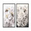 «White and Black Buzzing Bees Flowers I - Insectes & Bugs», ensemble de 2 reproductions d'art sur toile-1366481325-1366481320