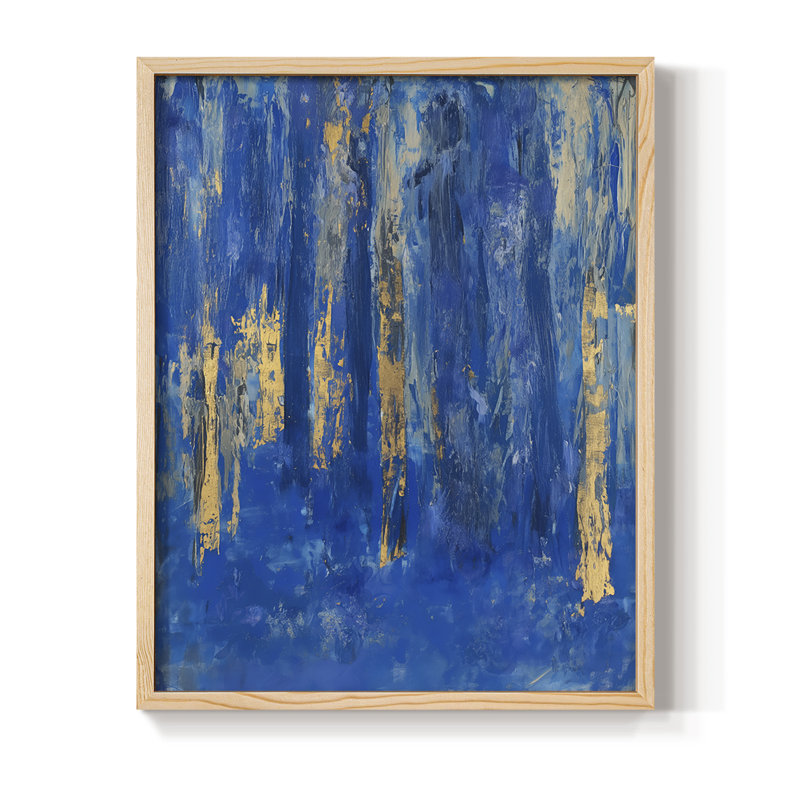 ABSTRACT Series XIX, reproduction encadrée - bois massif, H 21 po x l 17 po