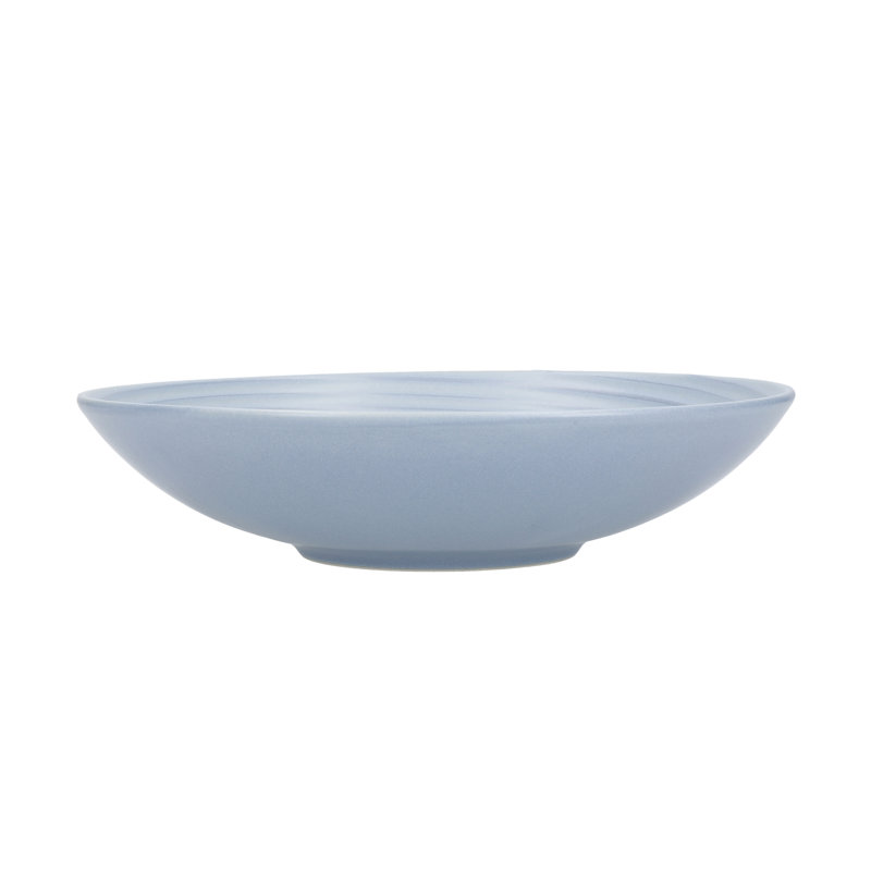 KitchenCraft Pasta Bowls in Gift Box, Lead-Free Glazed Stoneware - Embossed, Blue