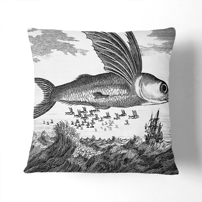 Square Throw Cushion, 40cm H x 40cm W x 15cm D