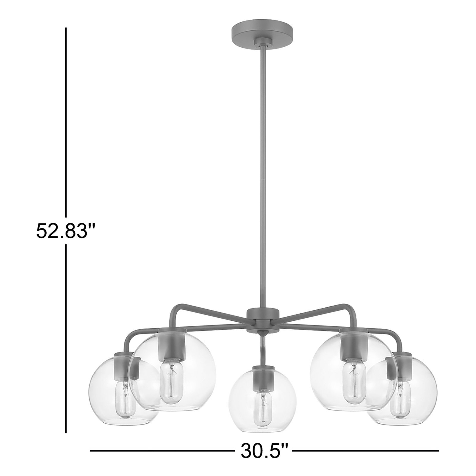 Childerley 5-Light Chandelier, Brass