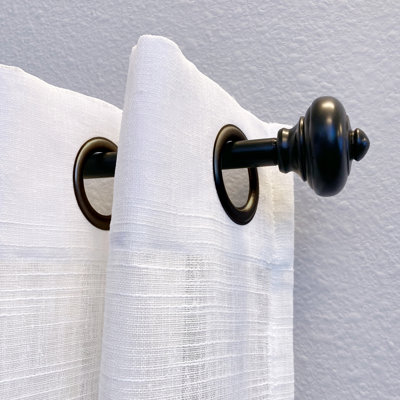 Madyson Metal Adjustable Single Curtain Rod