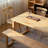 Burlywood Rectangular Solid Wood Dining Table-115342409