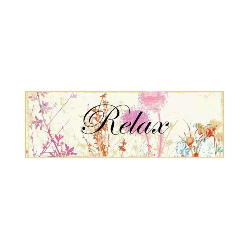 Relax Wildflowers - Wrapped Canvas Panoramic Print, 30.48 cm H x 91.44 cm W x 1.91 cm D