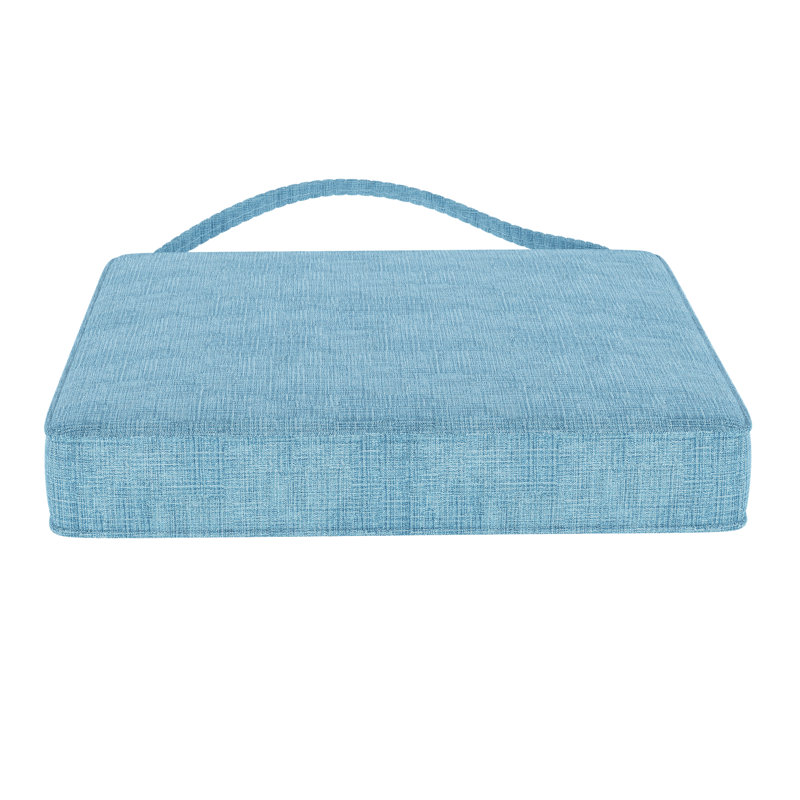 Sunbrella® Outdoor 2.75'' Dining Chair Seat Cushion, Sunbrella® Cast Horizon
