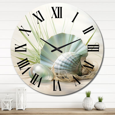 Horloge murale Clam Underwater Serenity