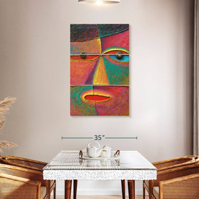 Leisha Abstract Acrylic Portrait