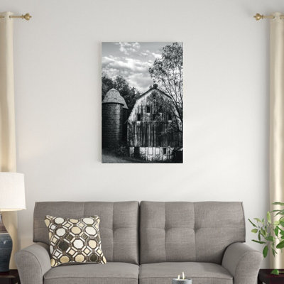 " Black And White Rustic Farm "