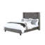 Élégant lit 1pc entièrement rembourré avec structure capitonnée pour chambre à coucher-1220675529-1220675535