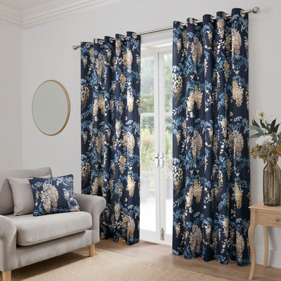 Kingsley 100% Cotton Semi Sheer Curtain