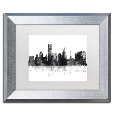 " Providence RI Skyline BG-1 " by Marlene Watson