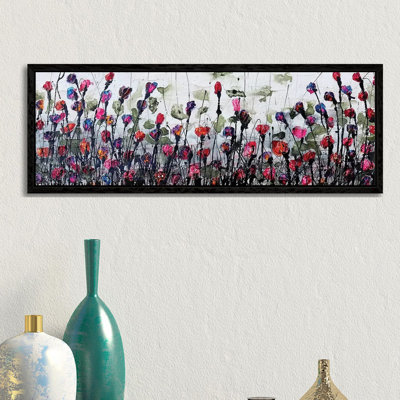 Fantatic Poppies by Donatella Marraoni - Panoramic Painting on Canvas
