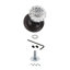Classic Rosette with Crystal Door Knob-1612786484