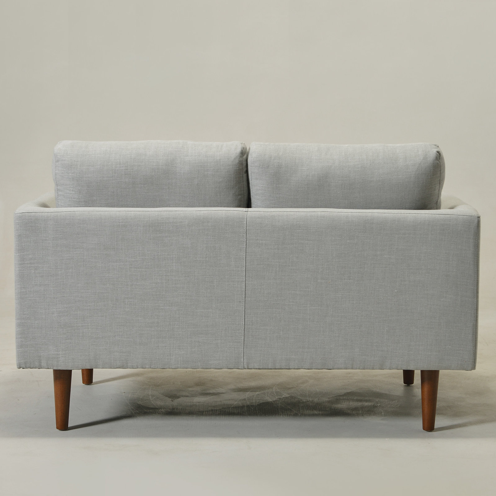 Miller 56" Upholstered Loveseat,  Light Gray