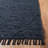 Elle Handmade Flatweave Black Area Rug-433506838