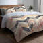 Ensemble d'édredon lit contemporain Boho - ensemble de literie à chevrons boho noir et orange-131227737