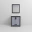 Dark Grey Bath Vanity 30 In. W X 22 In. D, Cultured Marble Top And 28 In. Mirror