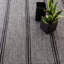 Tapis gris / ivoire à rayures fabriqué à la main Malta-126074722-47987739