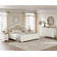 Ensemble de chambre à coucher 2 pièces WAMPAT - Comprend une commode 8 tiroirs Mid Century, une table d'appoint avec station de charge et armoire de rangement, une commode 2 pièces et une table de chevet-2003896591