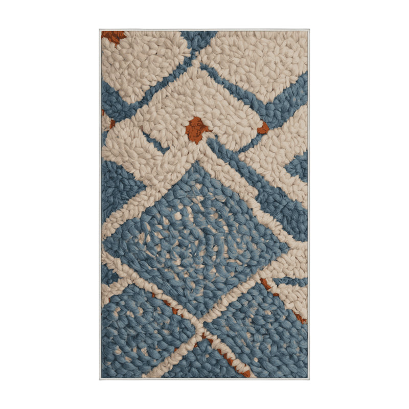 Tapis beige soyeux et moelleux, Rectangle 2 pi x 3 pi