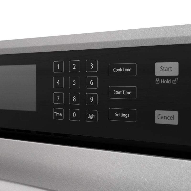 ZLINE 30 in. Autograph Wall Oven w/ Air Fry in Black Stainless Steel with Gold Handle, Champagne Bronze