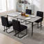 45cm H Linen Upholstered Metal Side Chair-121976091