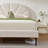  Deeb Tufted Boucle Upholstered Flower Silhouette Headboard Platform Bed-57386614-14184635