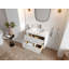 Verre flottant 30 po Roswell X P 22 po D Meuble-lavabo simple avec 2 po Quartz-102048830