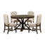 Ensemble de table de salle à manger avec table extensible et 4 chaises rembourrées pour salle à manger et salon-1354770577