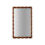 Miroir Mid-Century moderne, miroir de chambre haute définition mural non-déformable, miroir de salon
