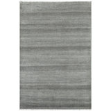 One-of-a-Kind Rectangle 6' x 9'1" Area Rug in Silver/Black