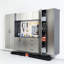 Armoire de rangement murale de style contemporain, 32,14 po Large, 80,63 po de hauteur, 21,98 po de profondeur, gris métallique, tiroirs, résistants à l'eau et à la chaleur, reliure à bord plus épais 2 fois, tableau de qualité E0, disposition des tablettes,