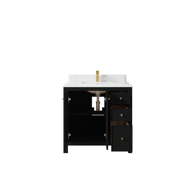 Meuble-lavabo simple 36 po avec plateau Chicago, Empira