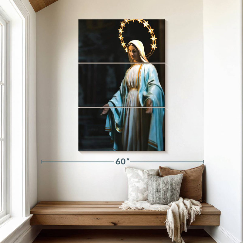 Statue Adella de la Vierge Marie, H 50 po x l 32 po