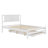 Platform Bed With Adjustable Trundle-189772104