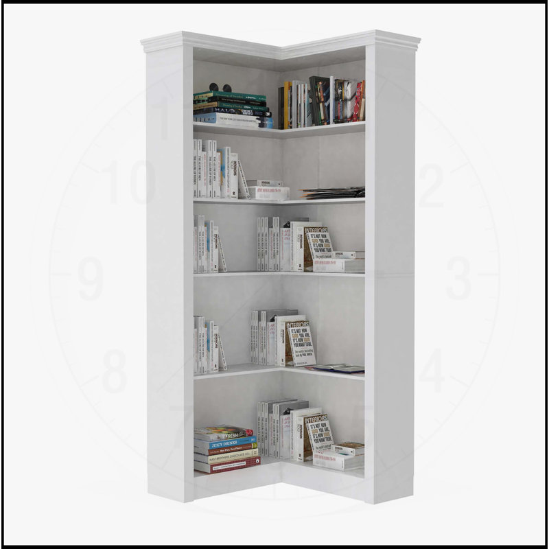 Bibliothèque de coin ouverte à 5 niveaux