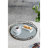 D18x2" Valentina Silver Round Mirror Tray,Large