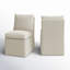 Chaise d'appoint rembourrée à roulettes Alayaa-99840924