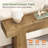 63-Inch Solid Wood Entryway Table, Farmhouse Console Table
