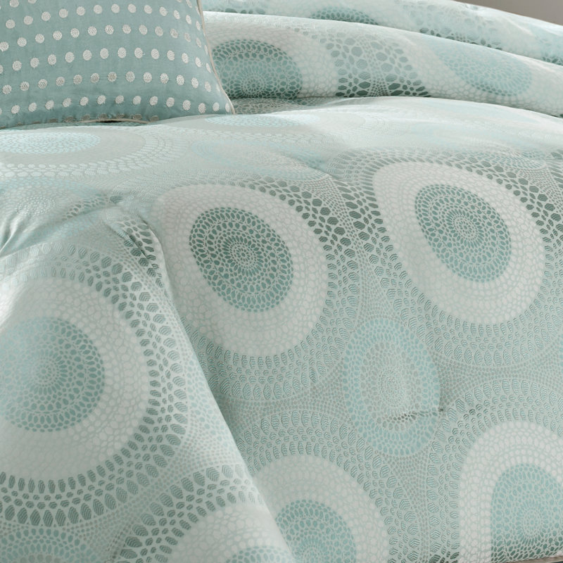Ensemble d'édredon en microfibre 7 pièces Baxter, Édredon de grande taille et 6 pièces supplément