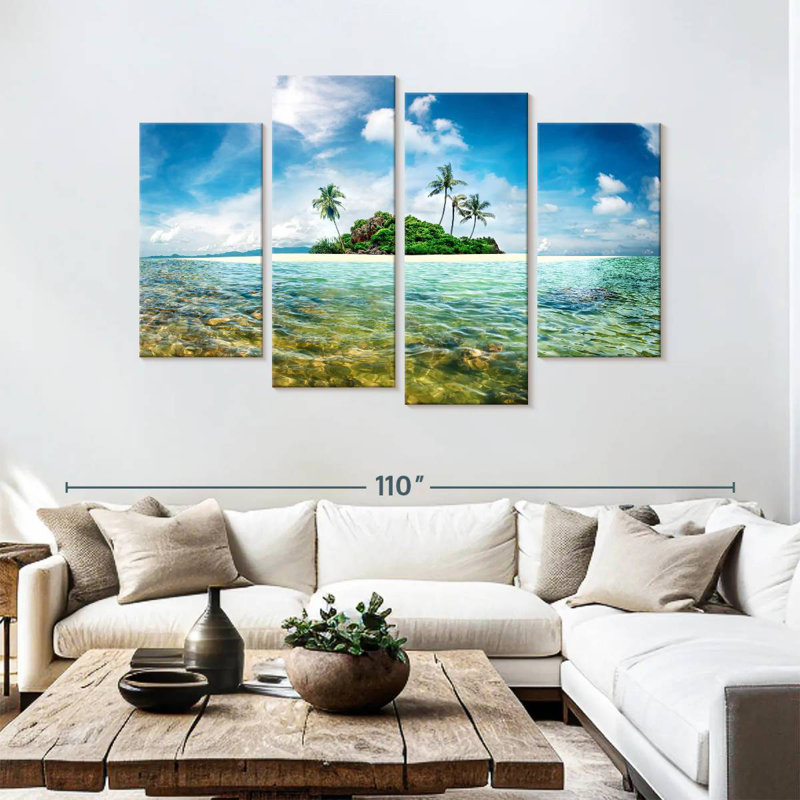 Gillard Exotic Paradise Island, H 54 po x l 84 po