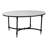 Modern Coffee Table with Marble Top and Metal Base - Living Room Table with Sleek Contemporary Style - 36.5", White